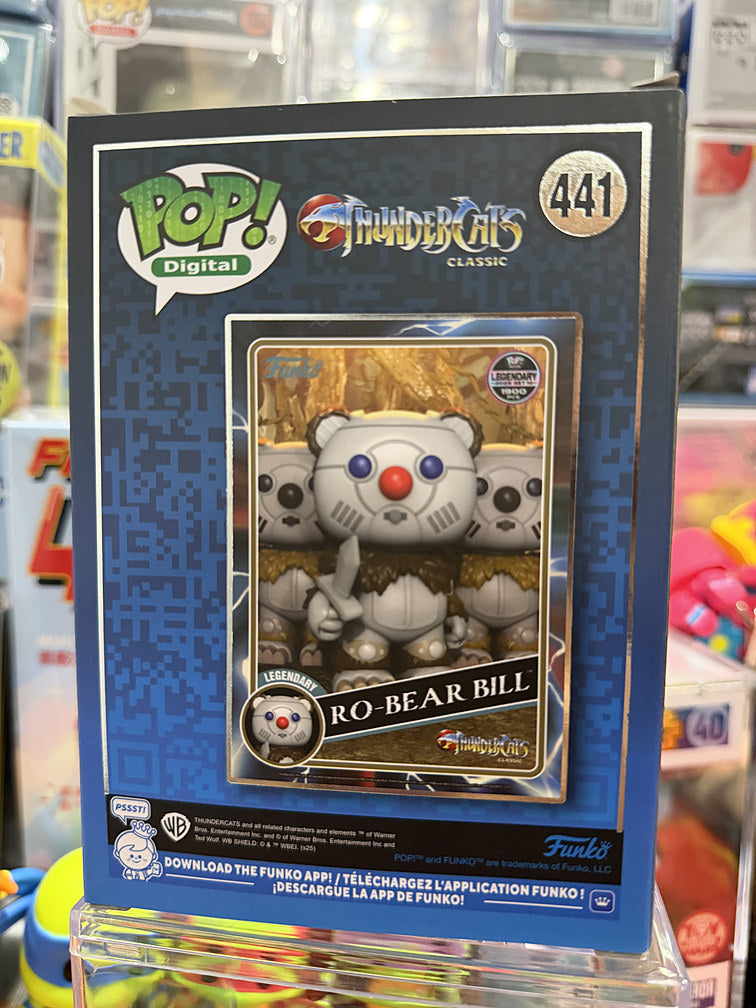 Funko Pop Ro-Bear Bill #441 box back with Thundercats Classic card art