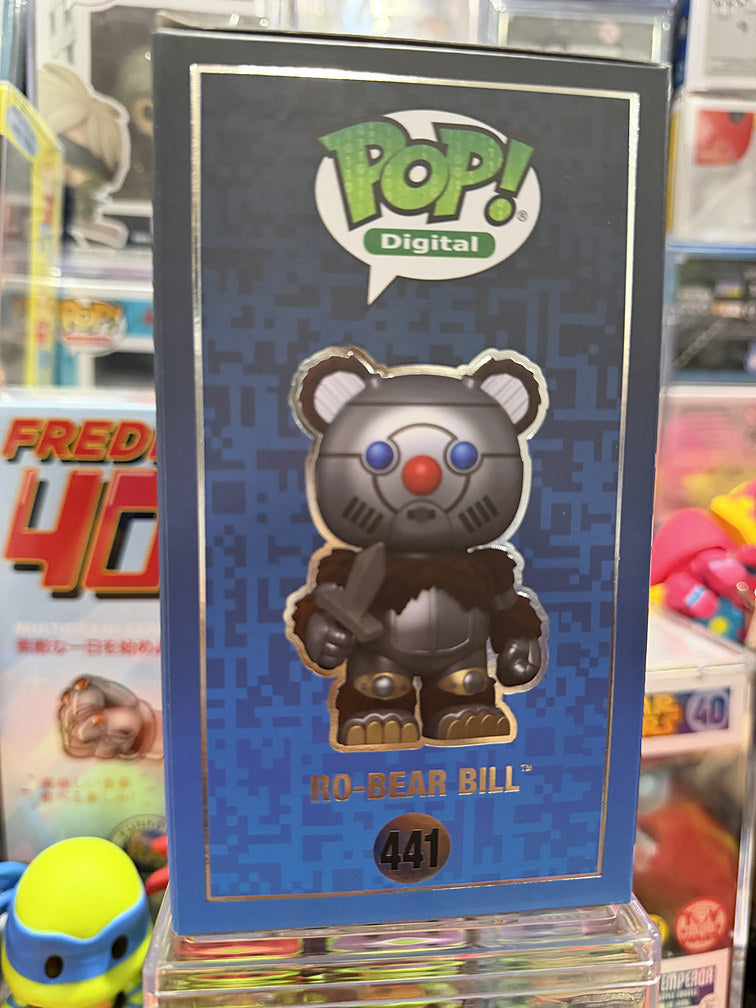 Funko Pop Ro-Bear Bill #441 box side panel art