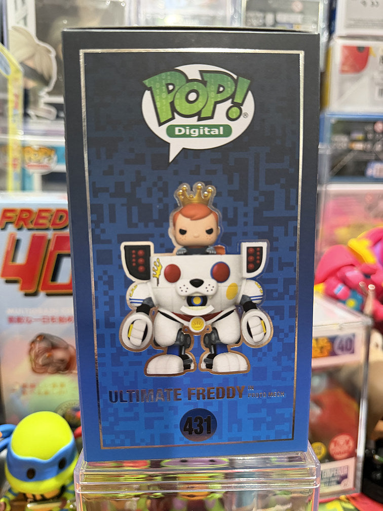 Funko Pop Ultimate Freddy Proto Mech #431 box side panel