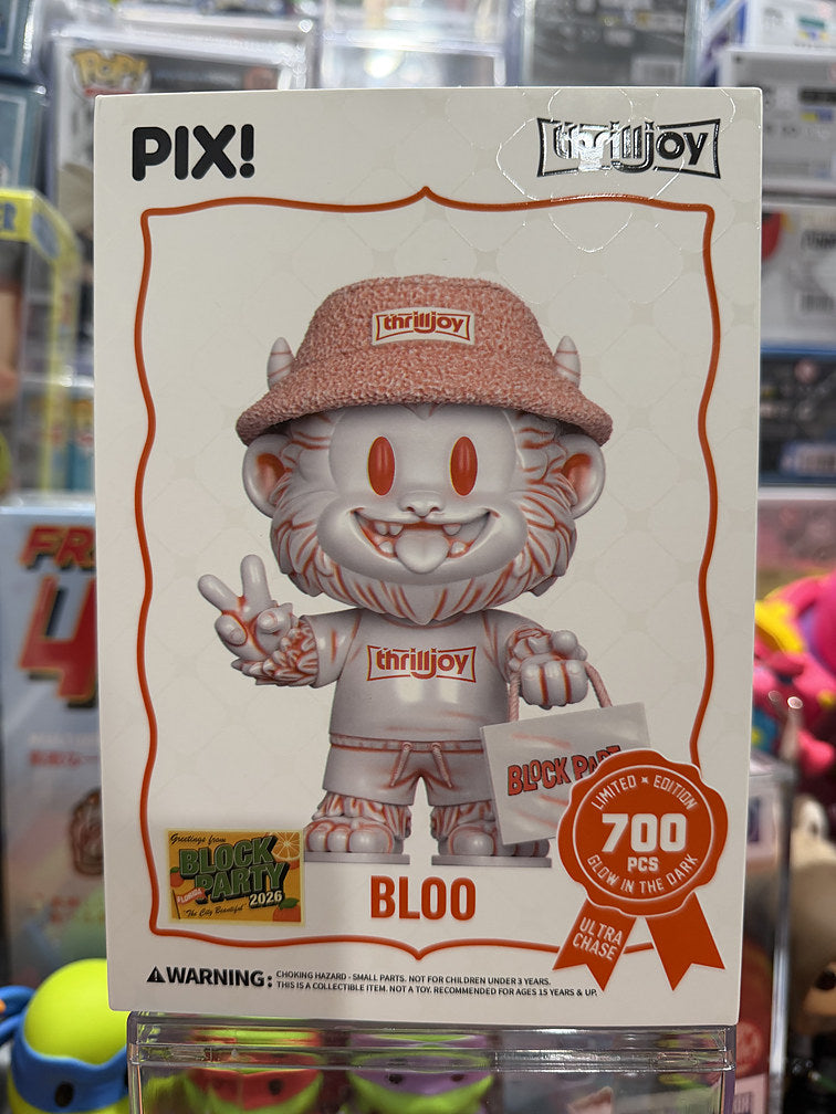 Thrilljoy PIX! Bloo Block Party 2026 glow in the dark LE 700 art sleeve