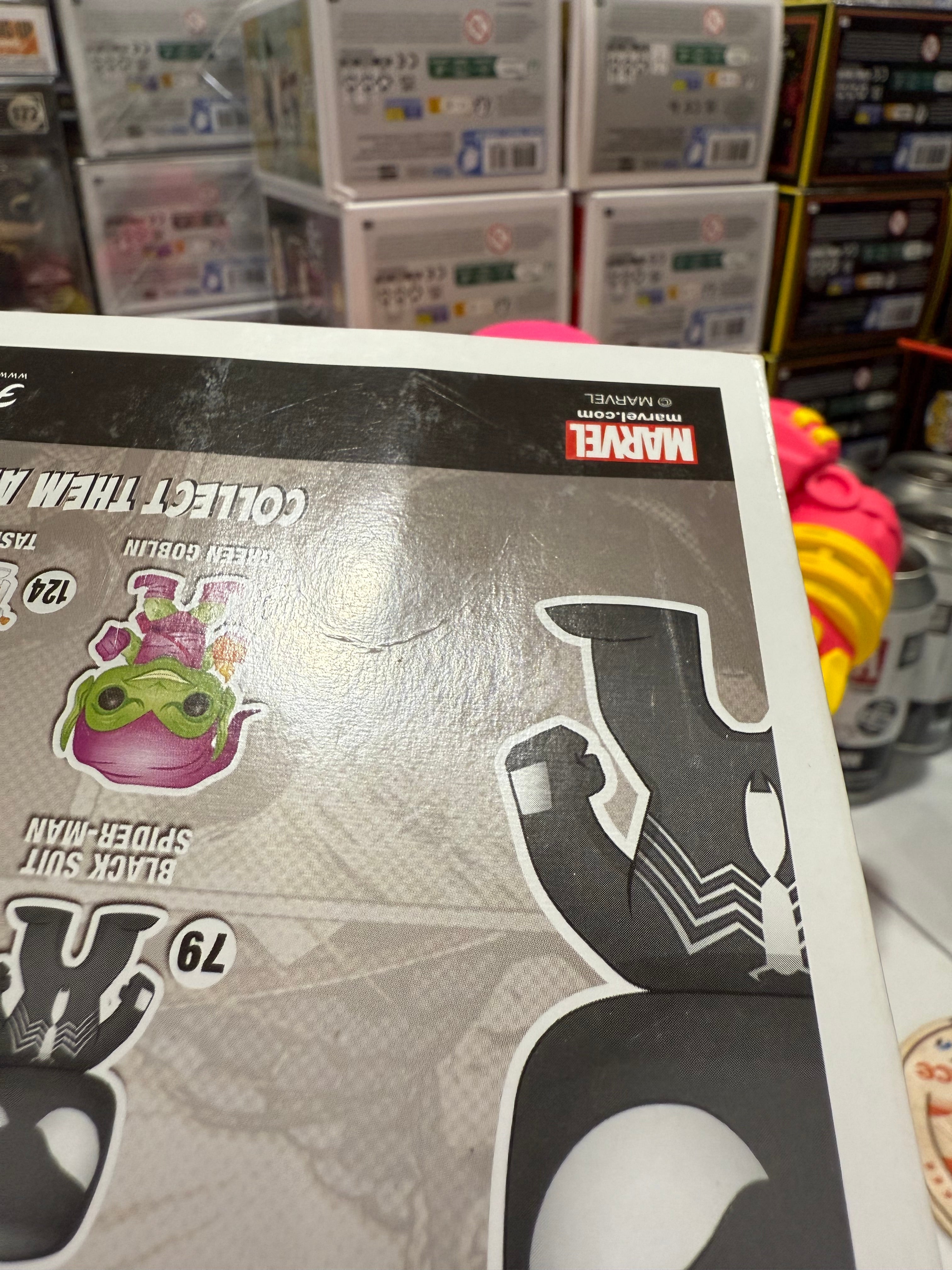 Black Suite Spider-man (Glow) Minor Damage - Funko Pop Figure by POPnBeats