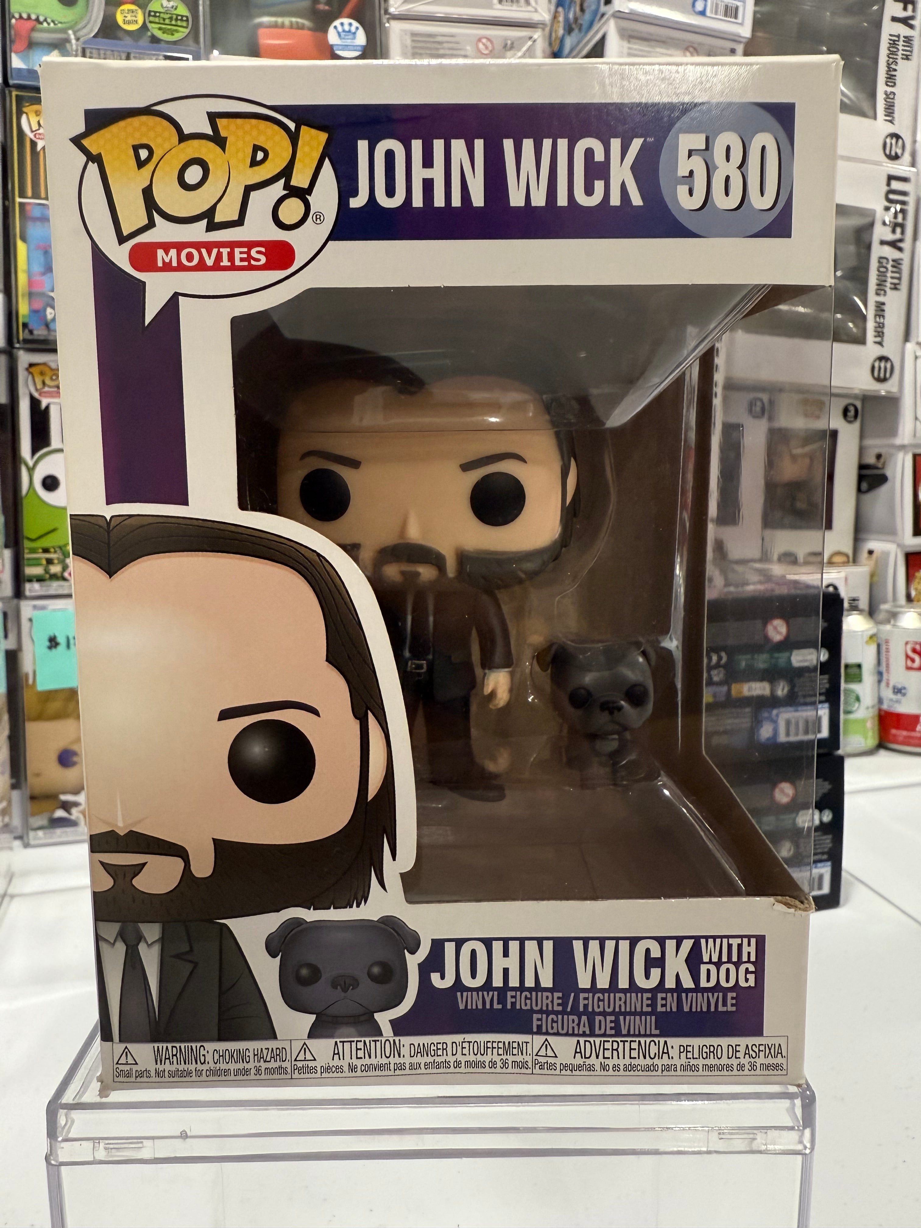 John Wick with Dog (Damage) - Funko Pop Figure by POPnBeats