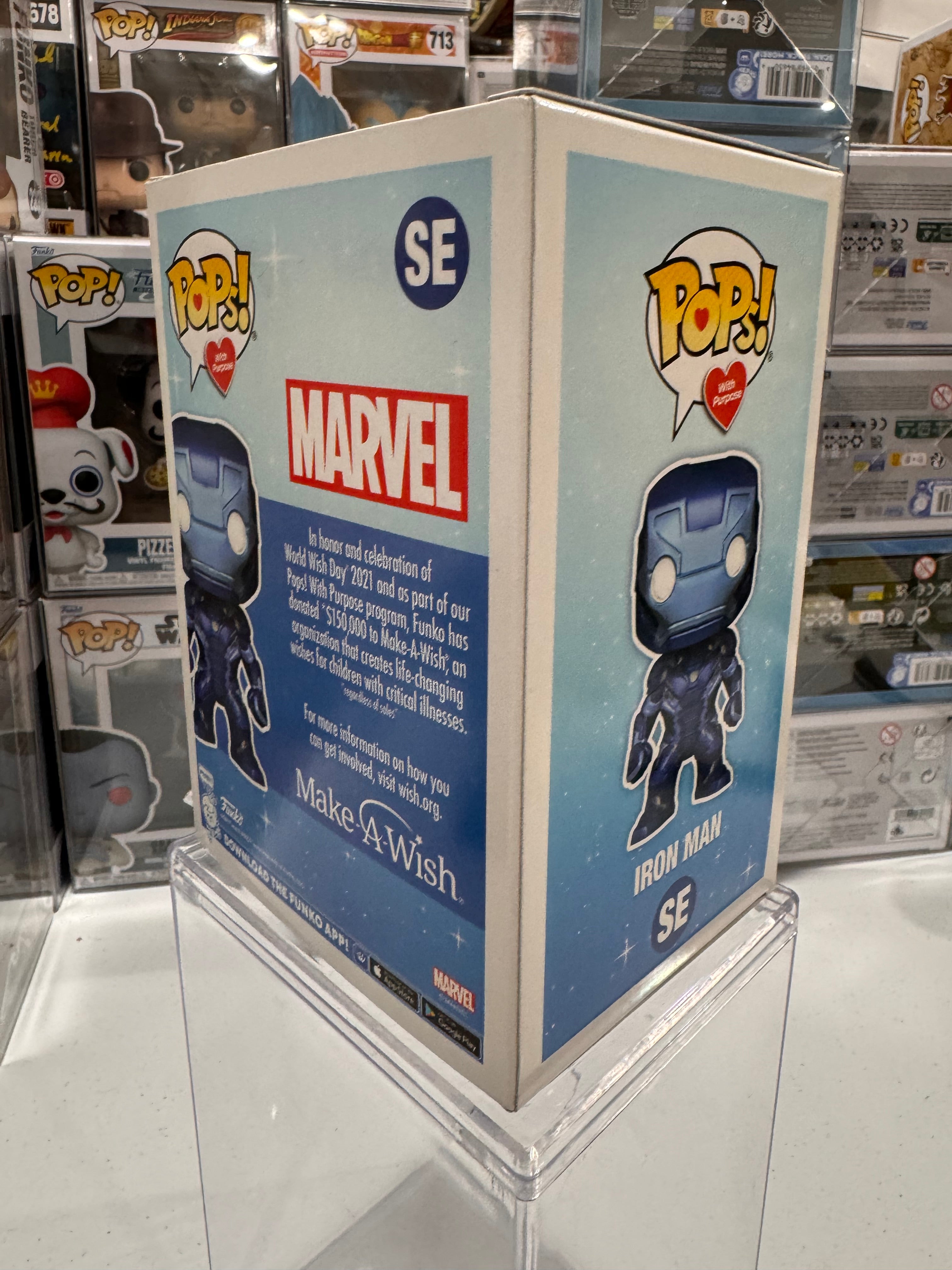 Iron Man (Blue Metallic) - Funko Pop Figure by POPnBeats