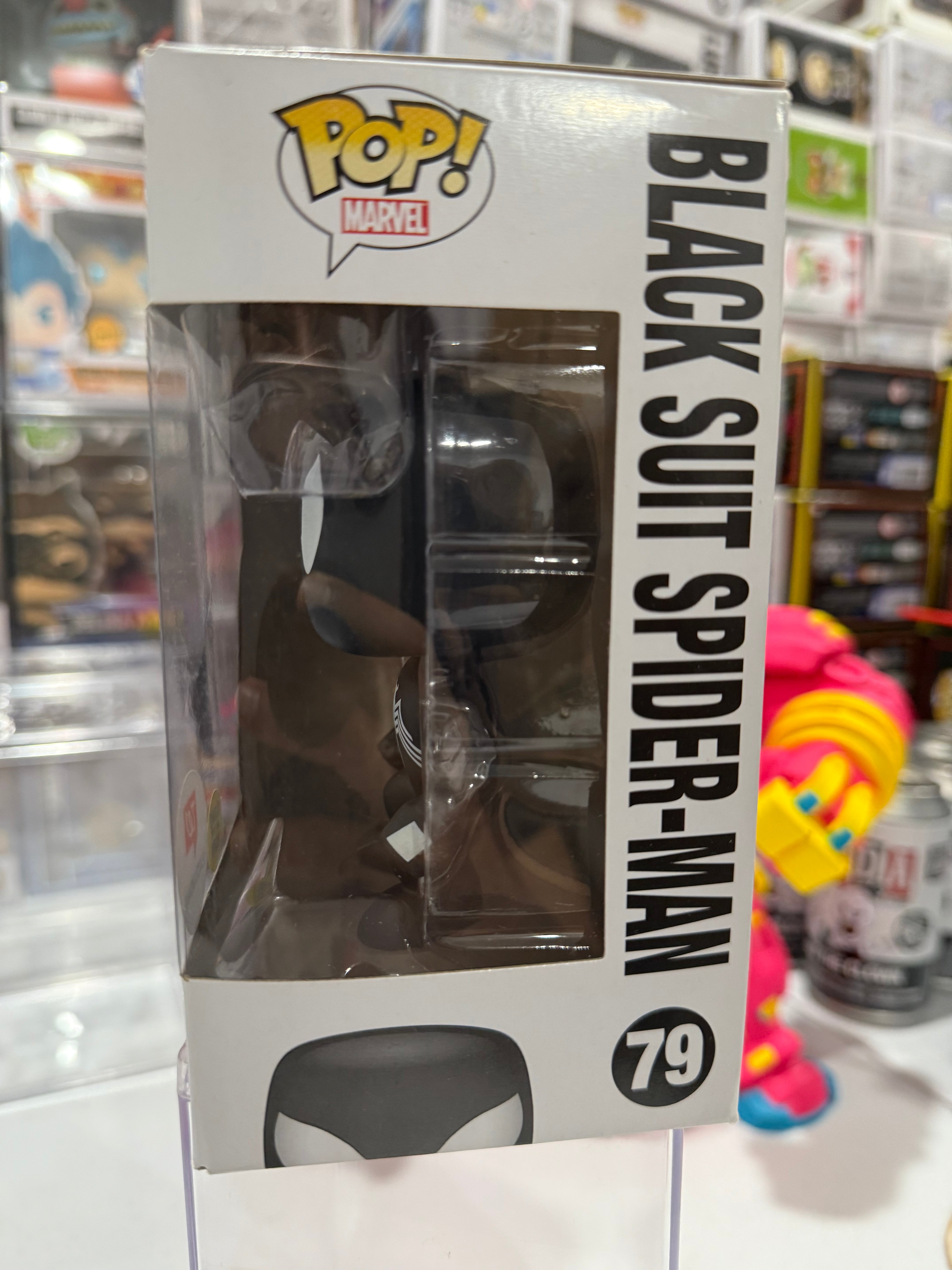 Black Suite Spider-man (Glow) Minor Damage - Funko Pop Figure by POPnBeats