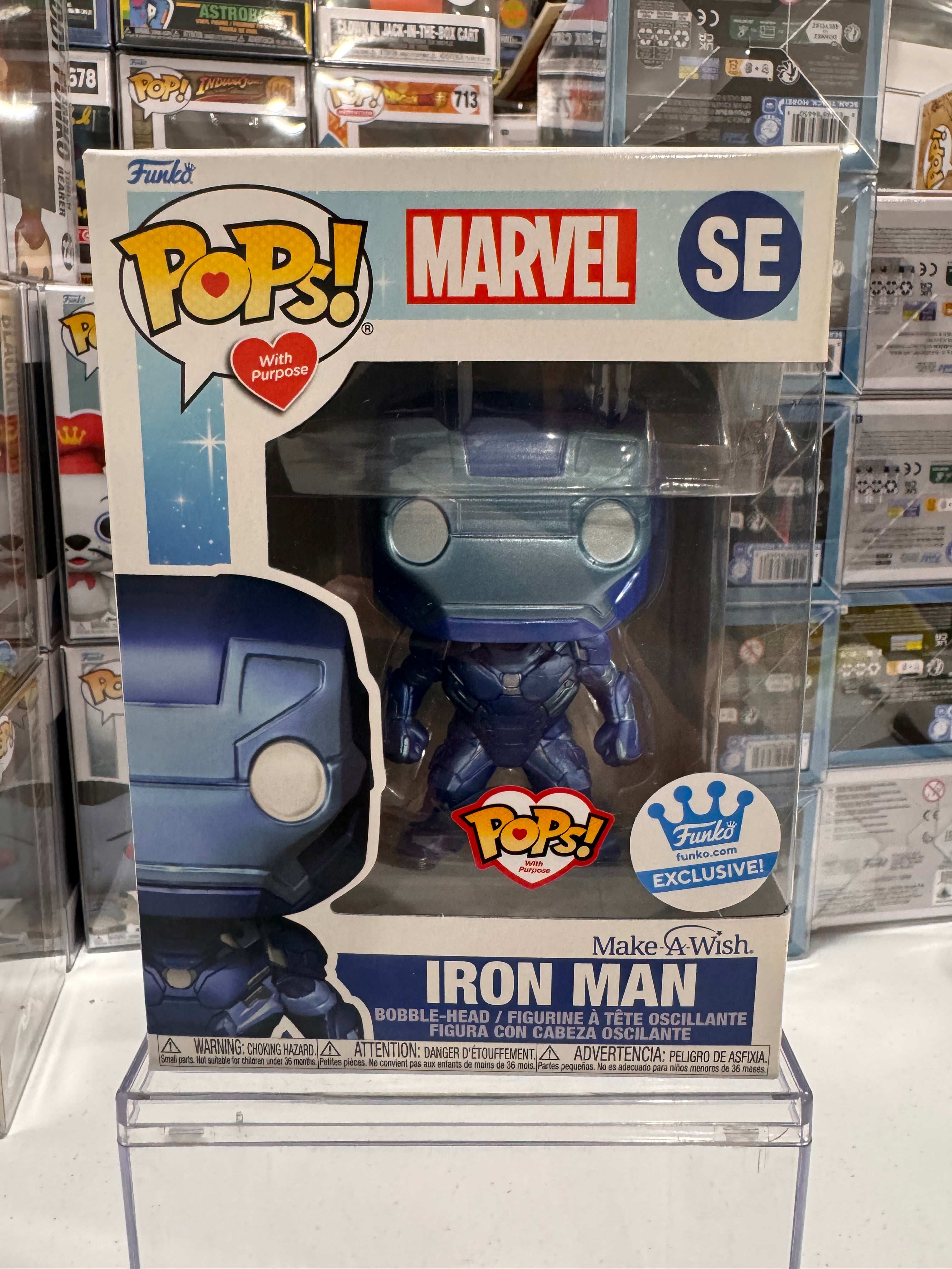Iron Man (Blue Metallic) - Funko Pop Figure by POPnBeats