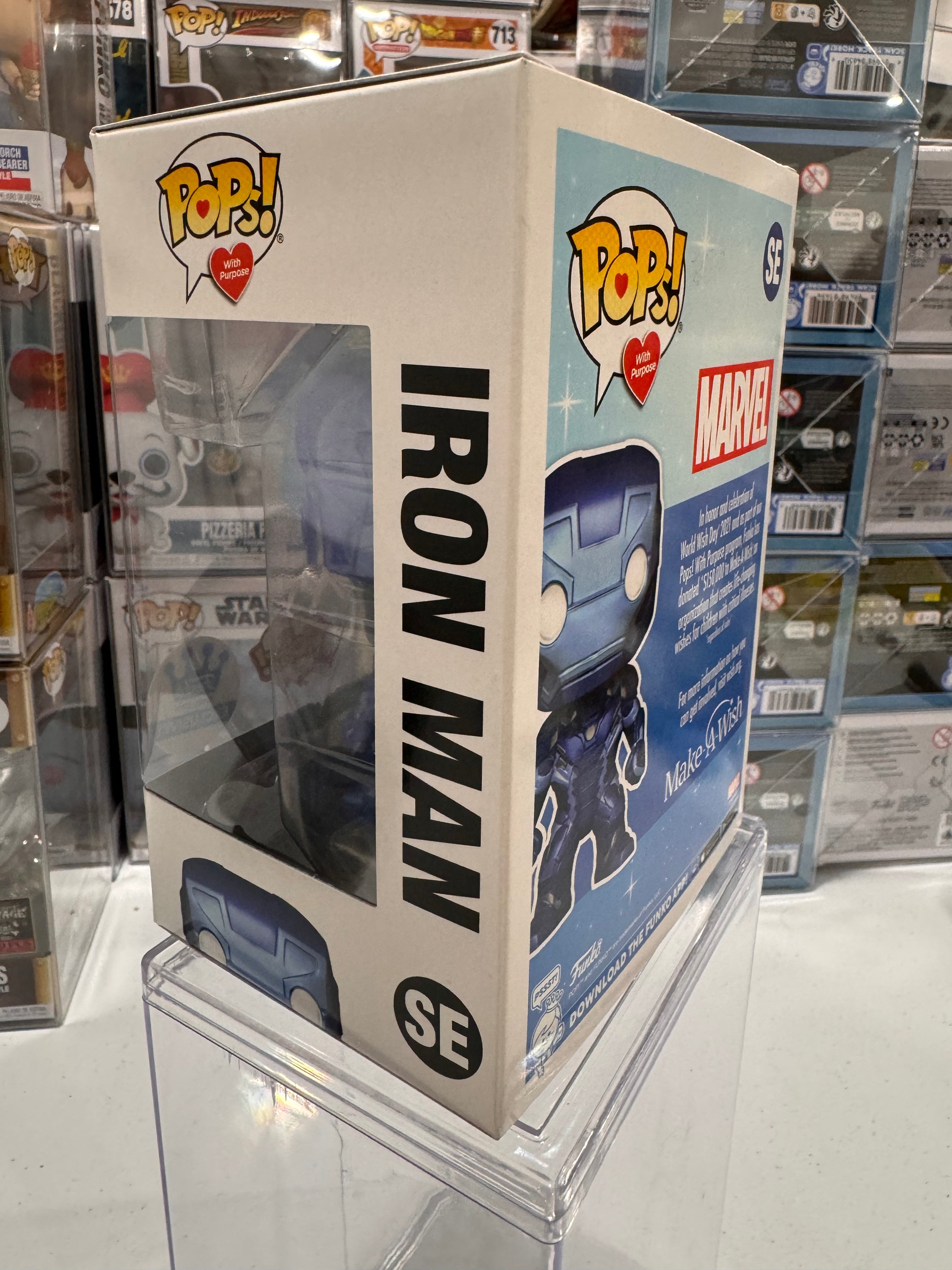 Iron Man (Blue Metallic) - Funko Pop Figure by POPnBeats