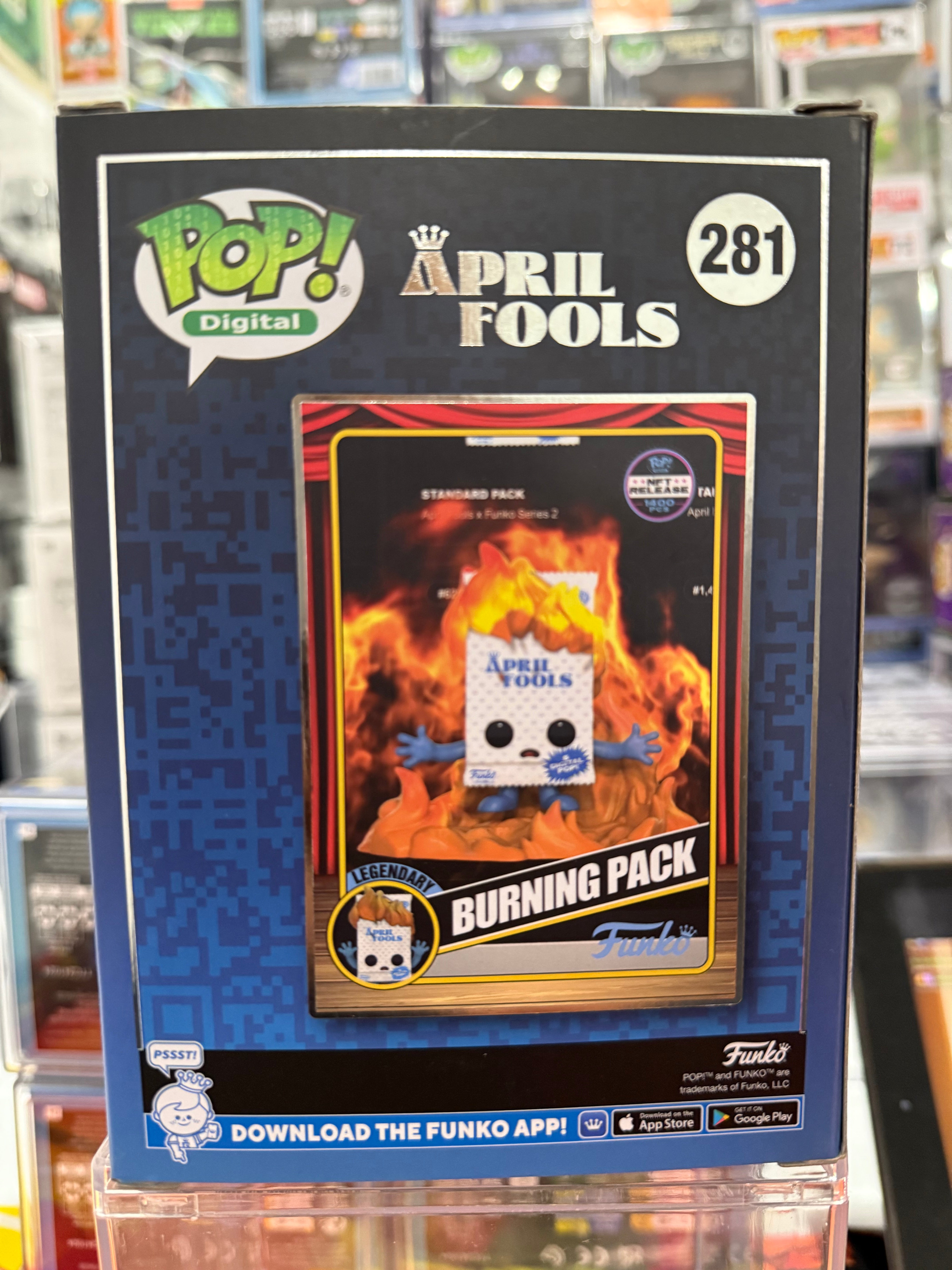 Funko Pop NFT Legendary Burning Pack LE1400 - Funko Pop Figure by POPnBeats