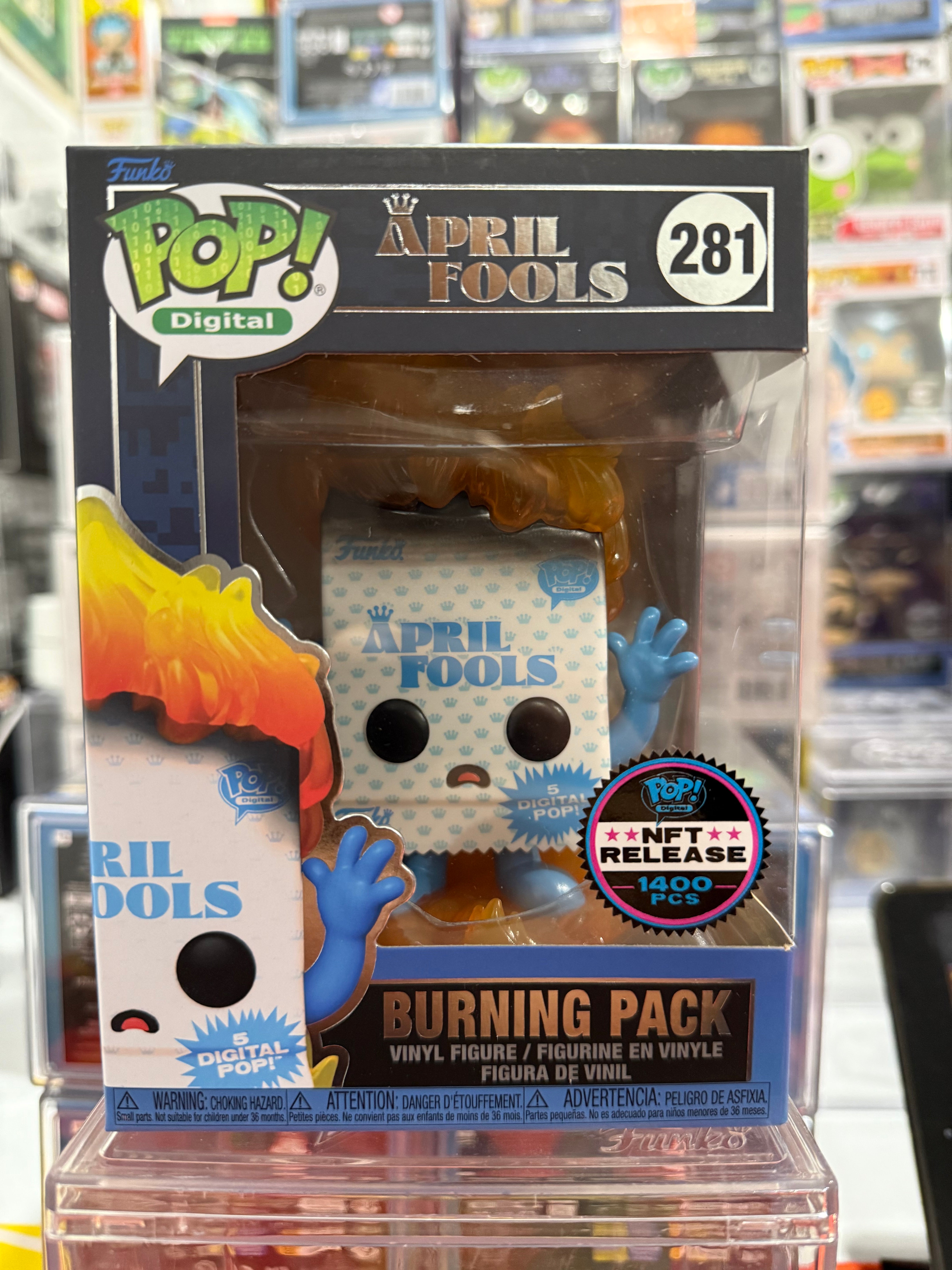 Funko Pop NFT Legendary Burning Pack LE1400 - Funko Pop Figure by POPnBeats