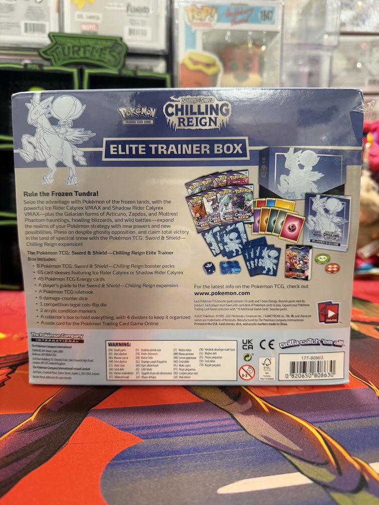 Pokemon Chilling Reign Elite Trainer Box SWSH06 Factory Sealed ETB