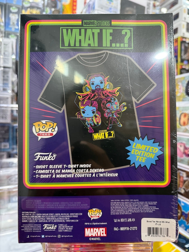 Pop Tees! What If Blacklight Style (L) - Funko Pop Figure by POPnBeats
