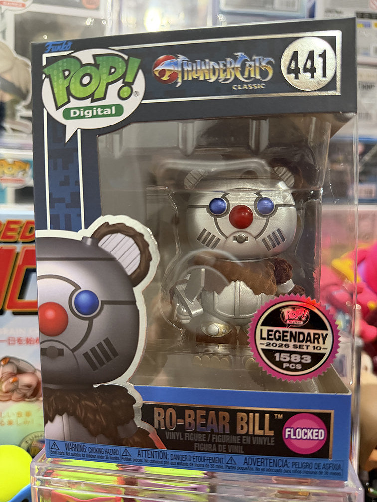 Funko Pop Digital Thundercats Ro-Bear Bill #441 flocked Legendary LE 1583 box front