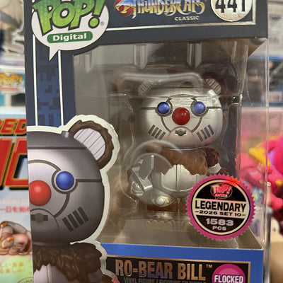 Funko Pop Digital Thundercats Ro-Bear Bill #441 flocked Legendary LE 1583 box front