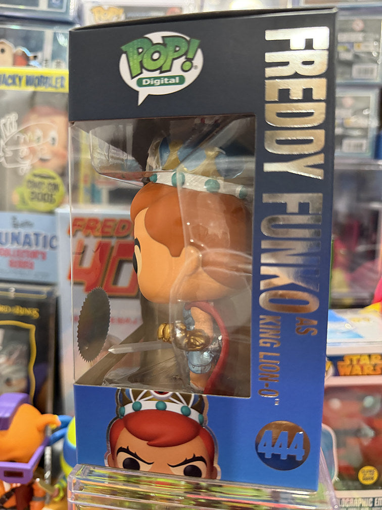 Funko Pop Freddy Funko as King Lion-O #444 box side window view