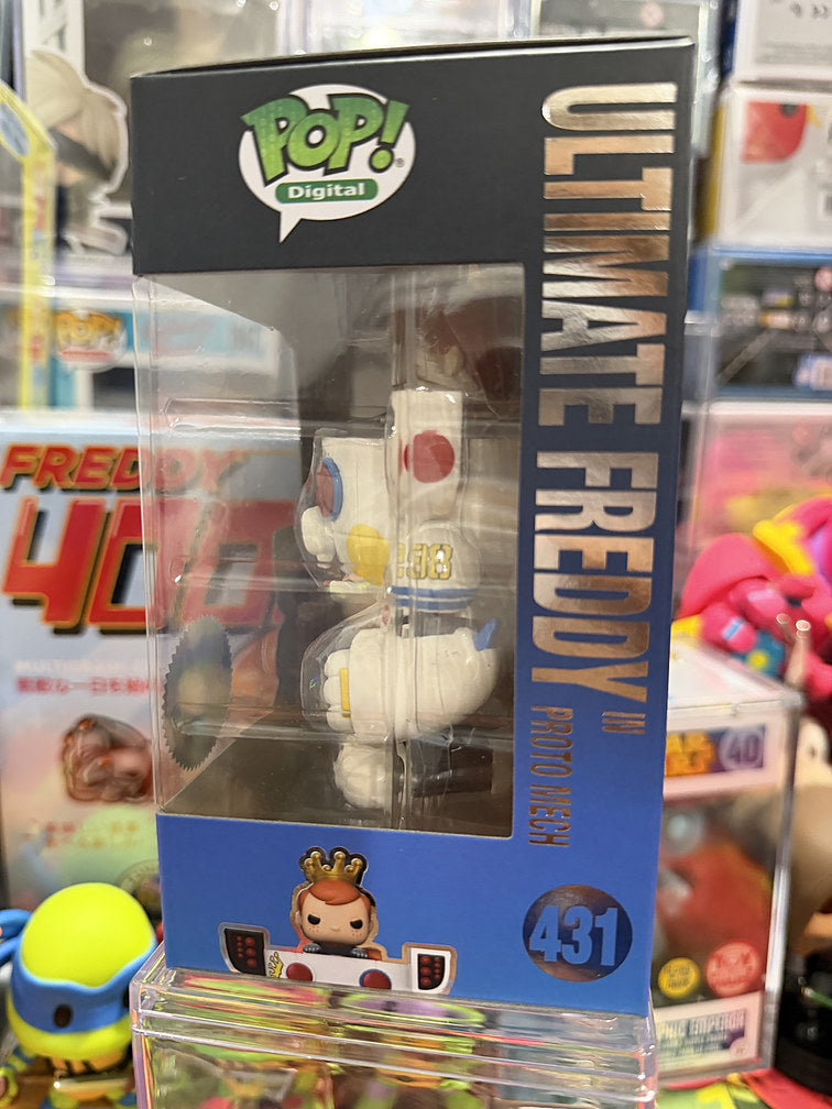 Funko Pop Ultimate Freddy Proto Mech #431 box side window view