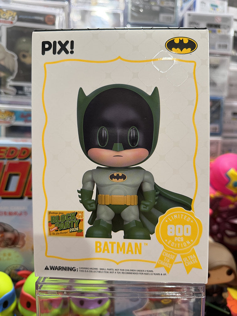 Thrilljoy PIX! Batman green Block Party 2026 LE 800 art sleeve