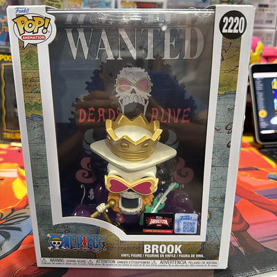 Funko Pop One Piece Brook Wanted Poster #2220 TargetCon exclusive front