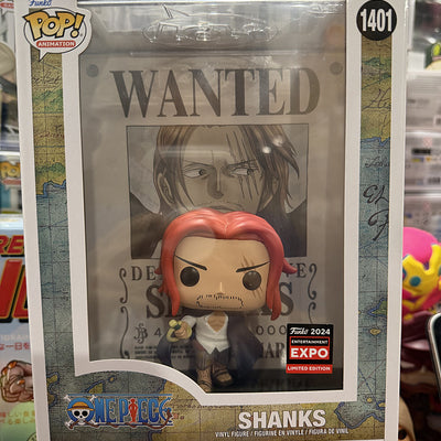 Funko Pop One Piece Shanks Wanted Poster #1401 2024 Entertainment Expo front