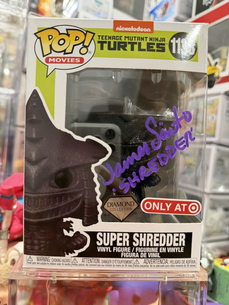 Funko Pop Super Shredder #1138 Signed by James Saito