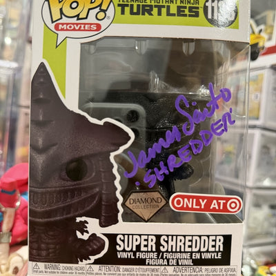 Funko Pop Super Shredder #1138 Signed by James Saito