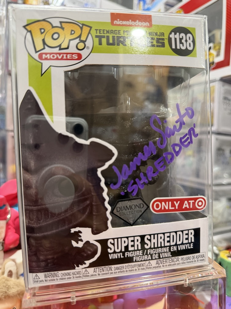 Funko Pop Super Shredder #1138 Signed by James Saito