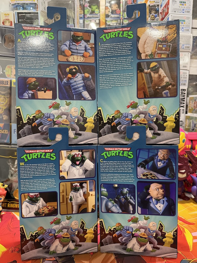 NECA TMNT Neighborhood Dudes Set Of 4 (Don, Mikey, Raph, and Leo)