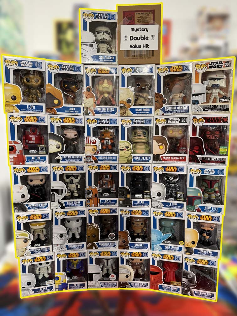May the 4th Star Wars Funko Pop Mystery Box - POPnBeats Annual Guarantee Over Value Box